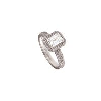 Ring Damiani Woman Minou Full Pavé form in White Gold Diamante 1.00 Ct 81100972 - 81100972